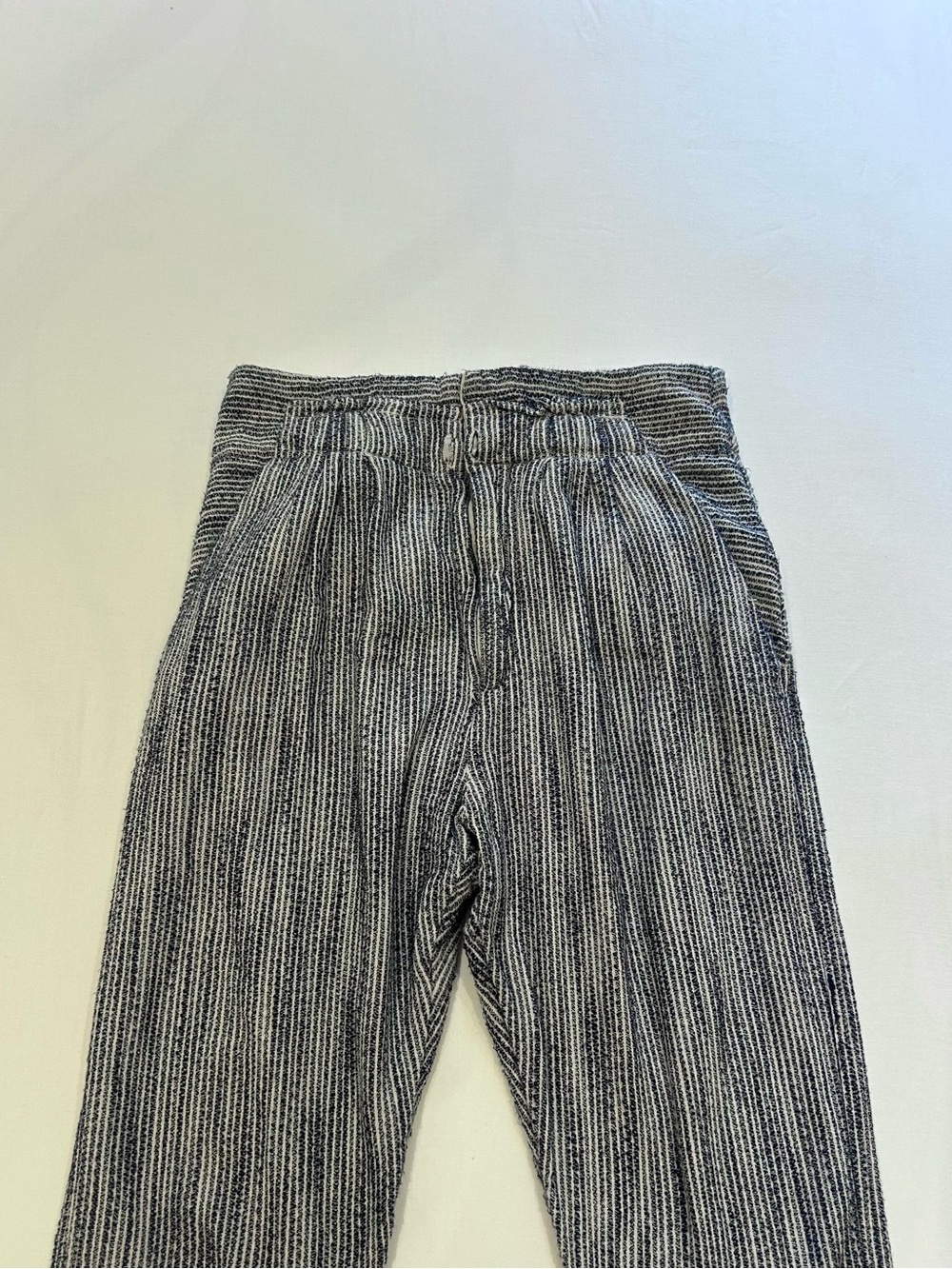 Free People Light at Sunrise Crop High-Waist Striped Pants, Size 0